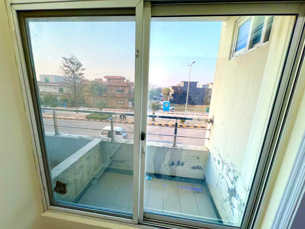 2-bedroom flat in F-17 Islamabad with a balcony